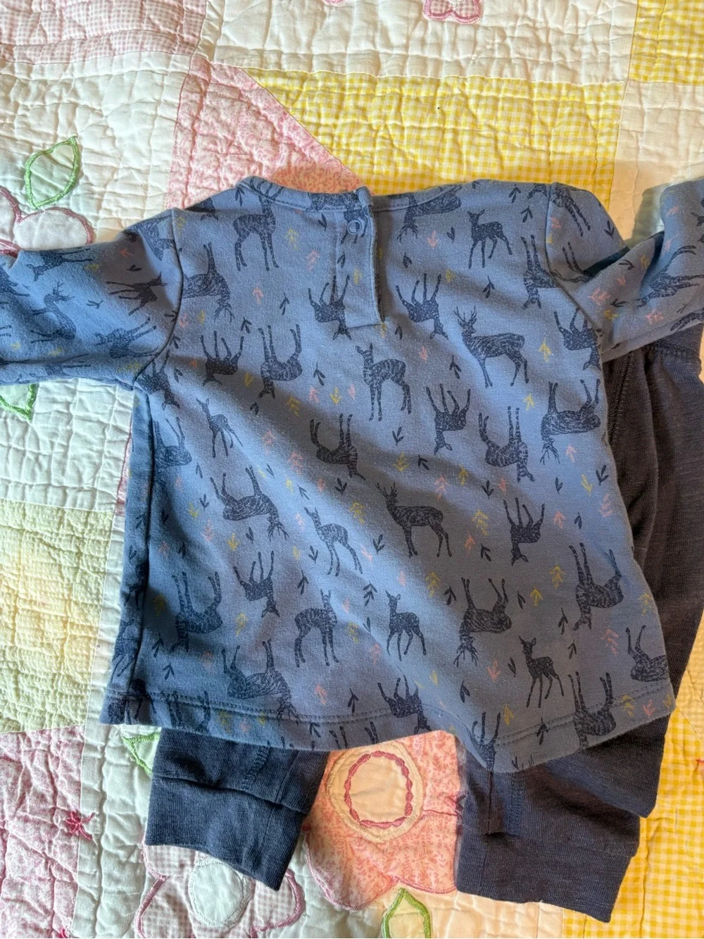 Old Navy Deer Print Set Baby Girl Size 3-6 Months